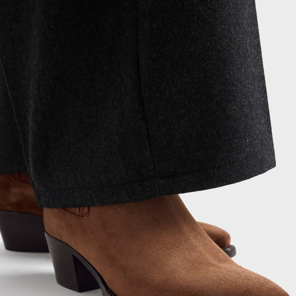 Suede booties