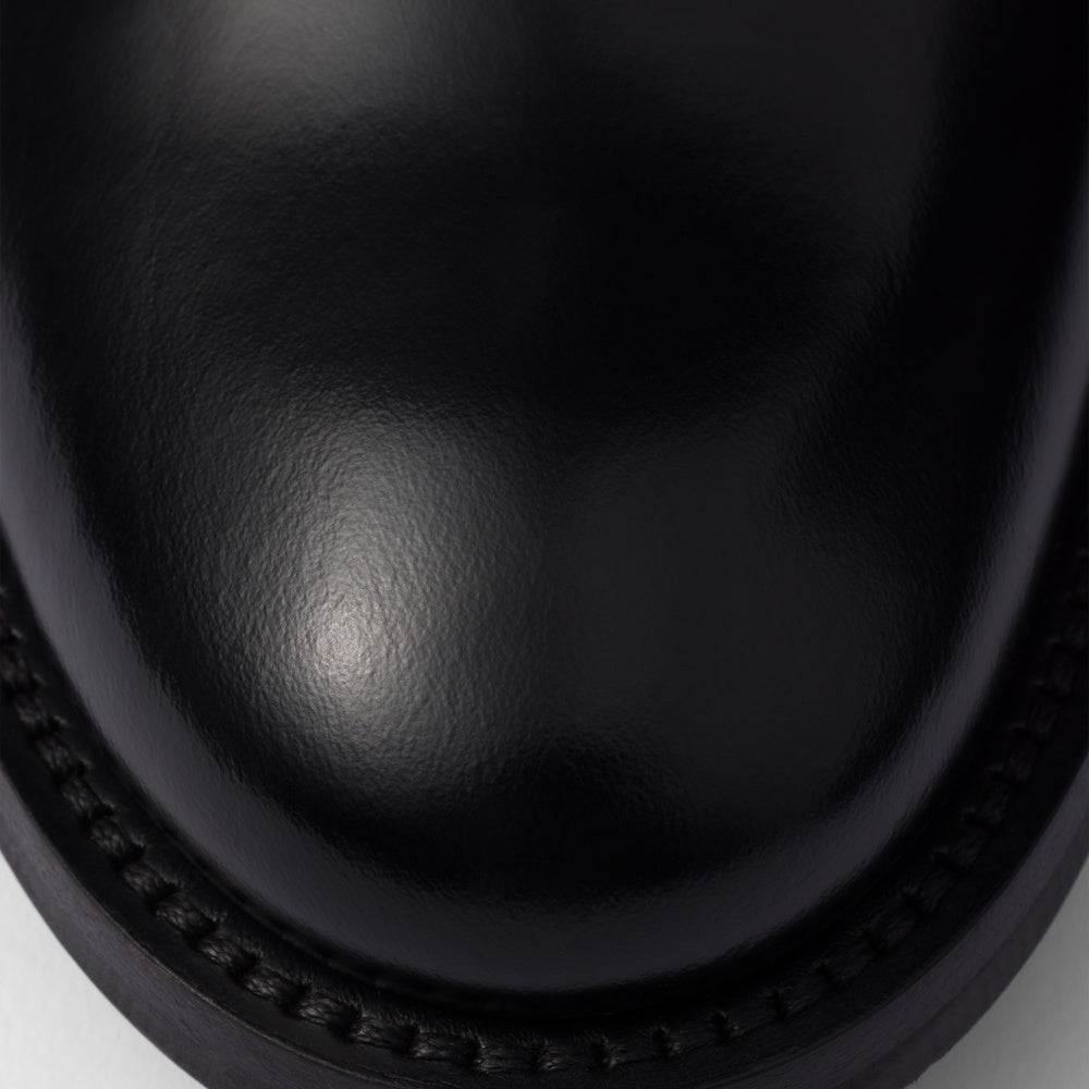 Brushed leather ankle boots