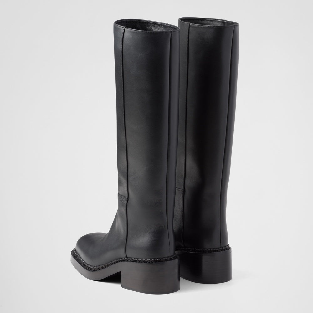 Leather boots