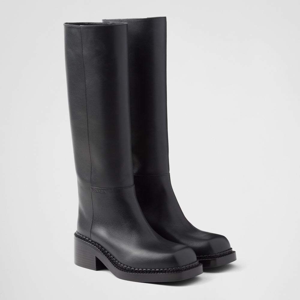 Leather boots