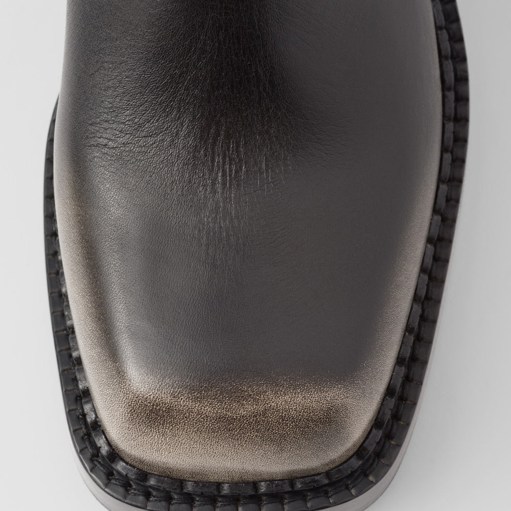 Leather boots