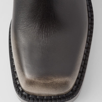 Leather boots