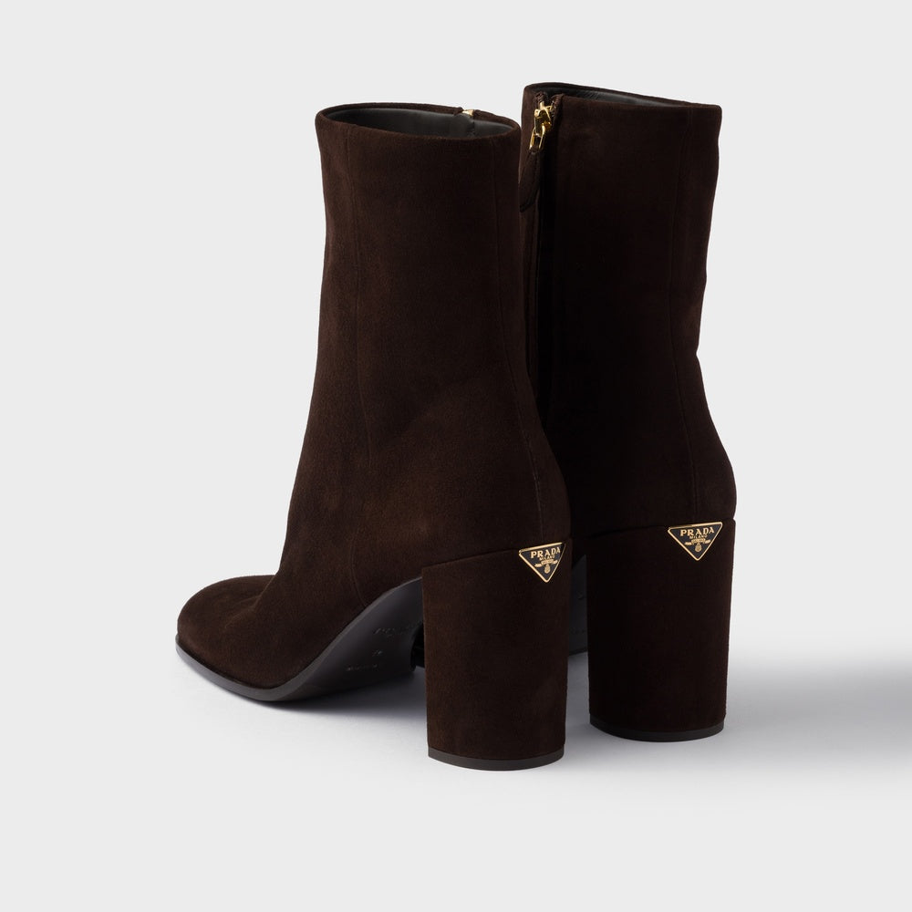 Suede booties
