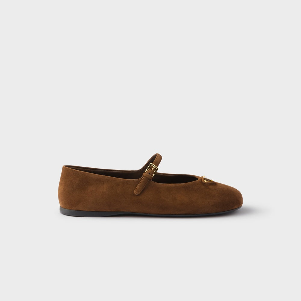 Suede ballerinas