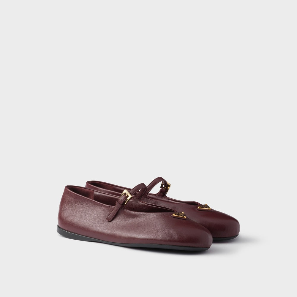 Nappa leather ballerinas