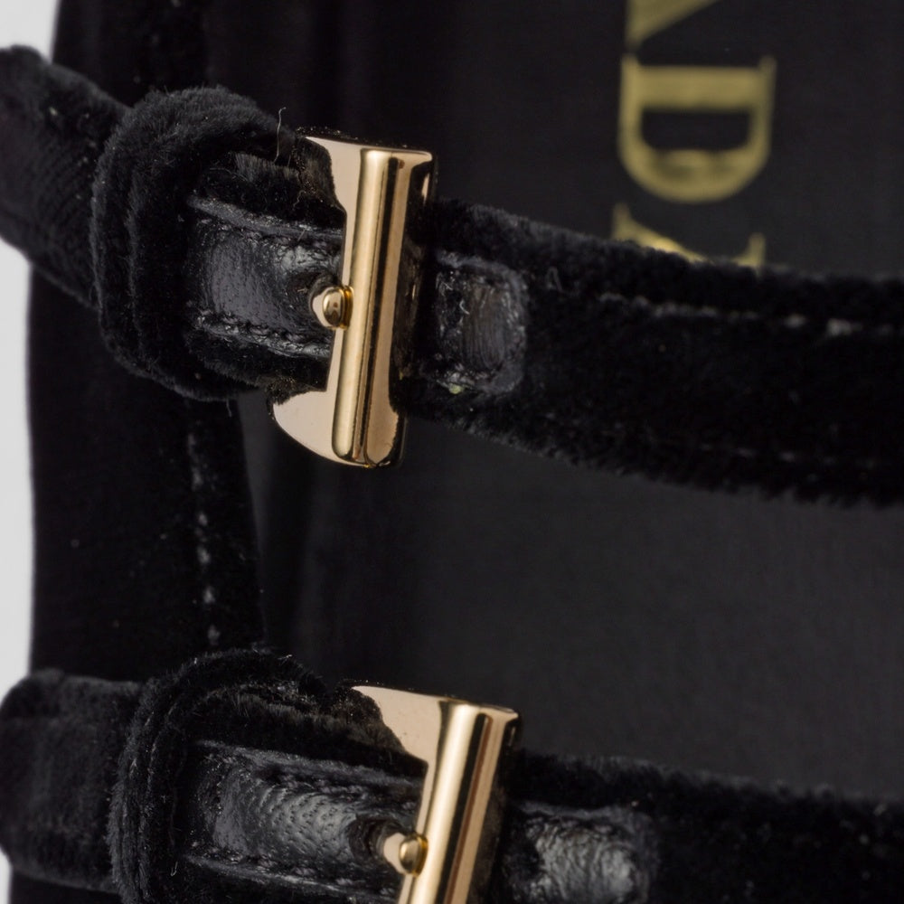 Velvet ballerinas