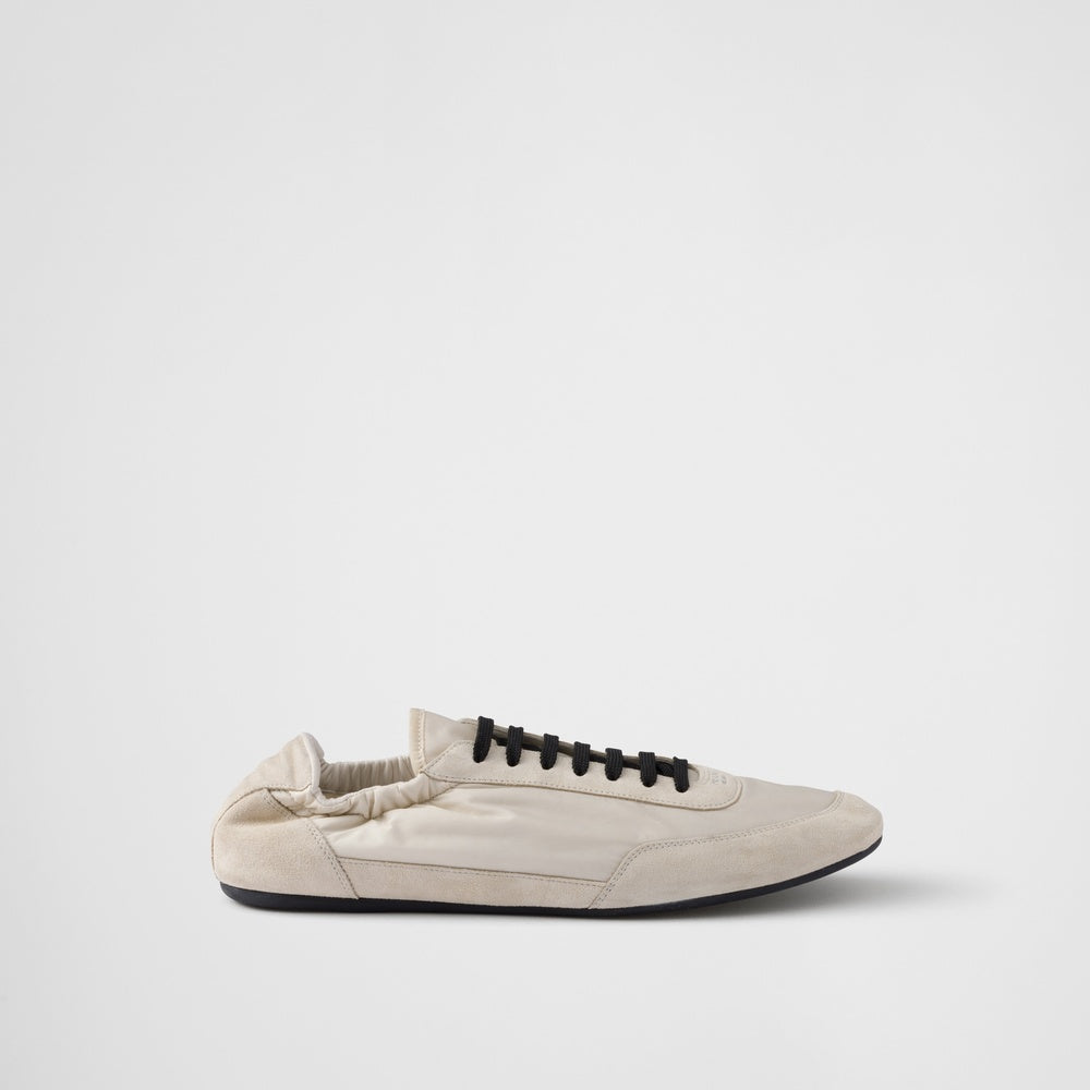 Collapse Re-Nylon and suede sneakers