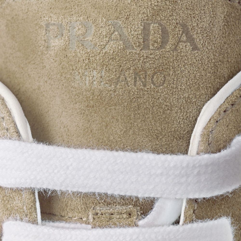 Nappa leather and suede sneakers