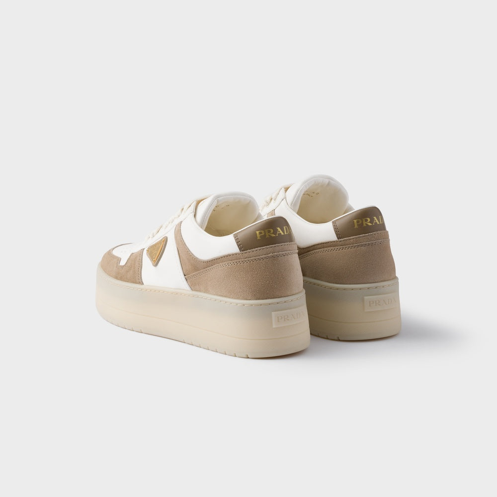 Downtown Bold nappa leather and suede sneakers