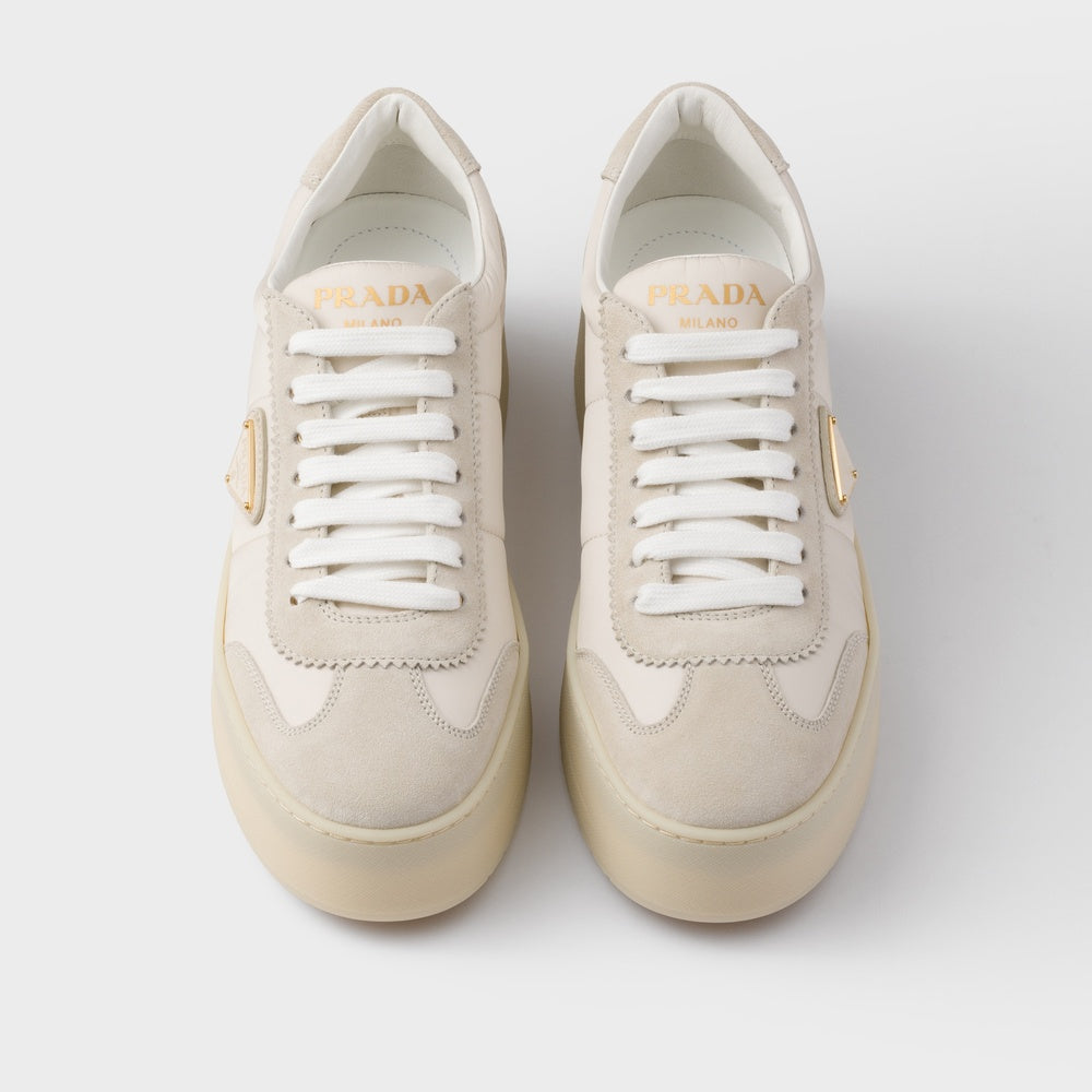 Downtown Bold nylon and suede sneakers