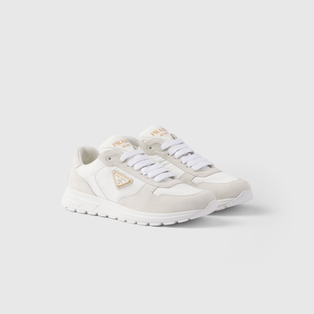 Prax 2.0 Re-Nylon and suede sneakers
