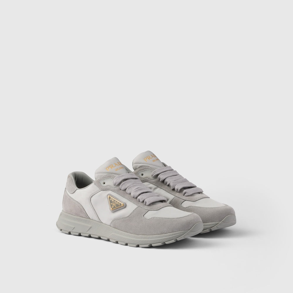 Prax 2.0 Re-Nylon and suede sneakers