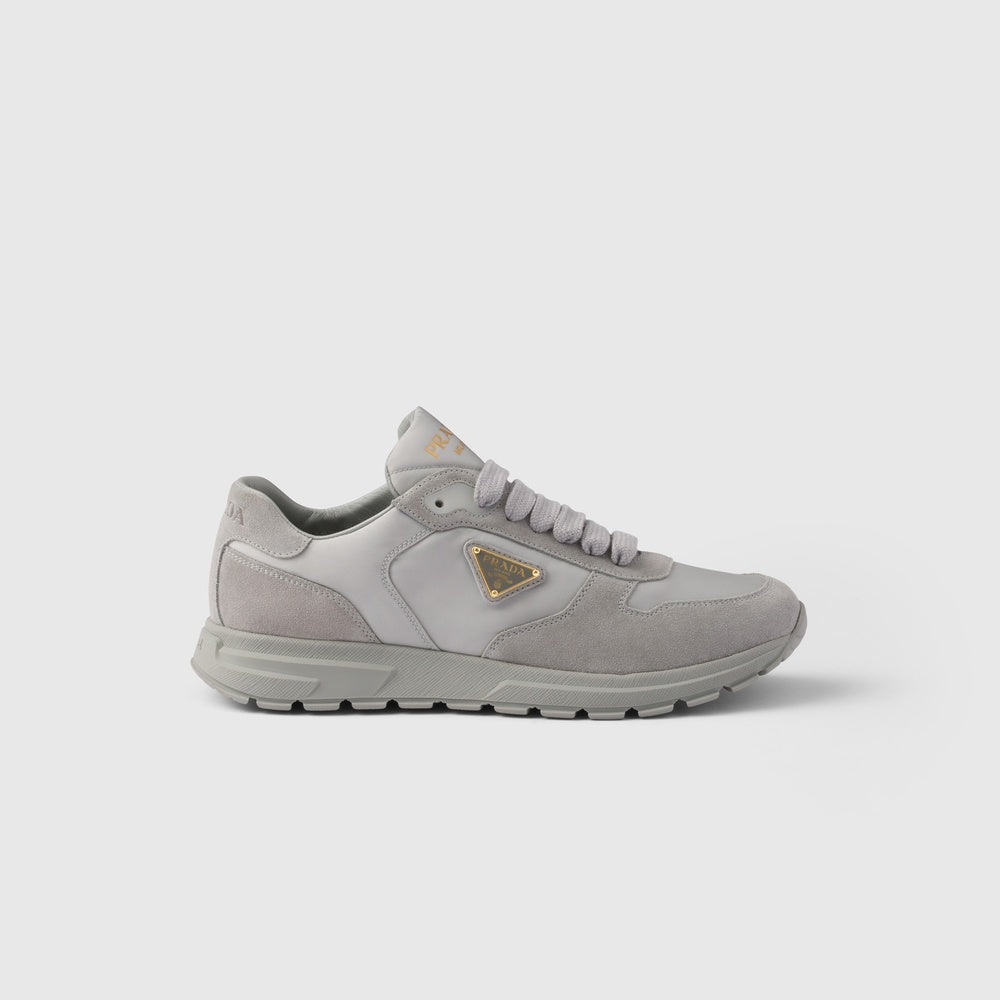 Prax 2.0 Re-Nylon and suede sneakers