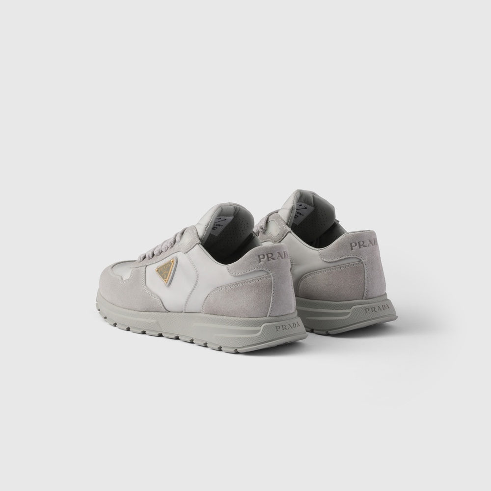 Prax 2.0 Re-Nylon and suede sneakers