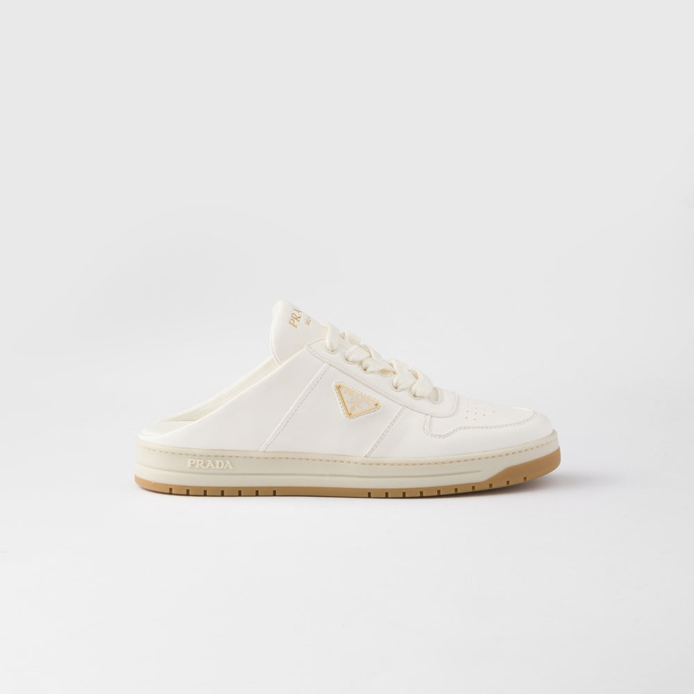 Nappa leather sneaker mules