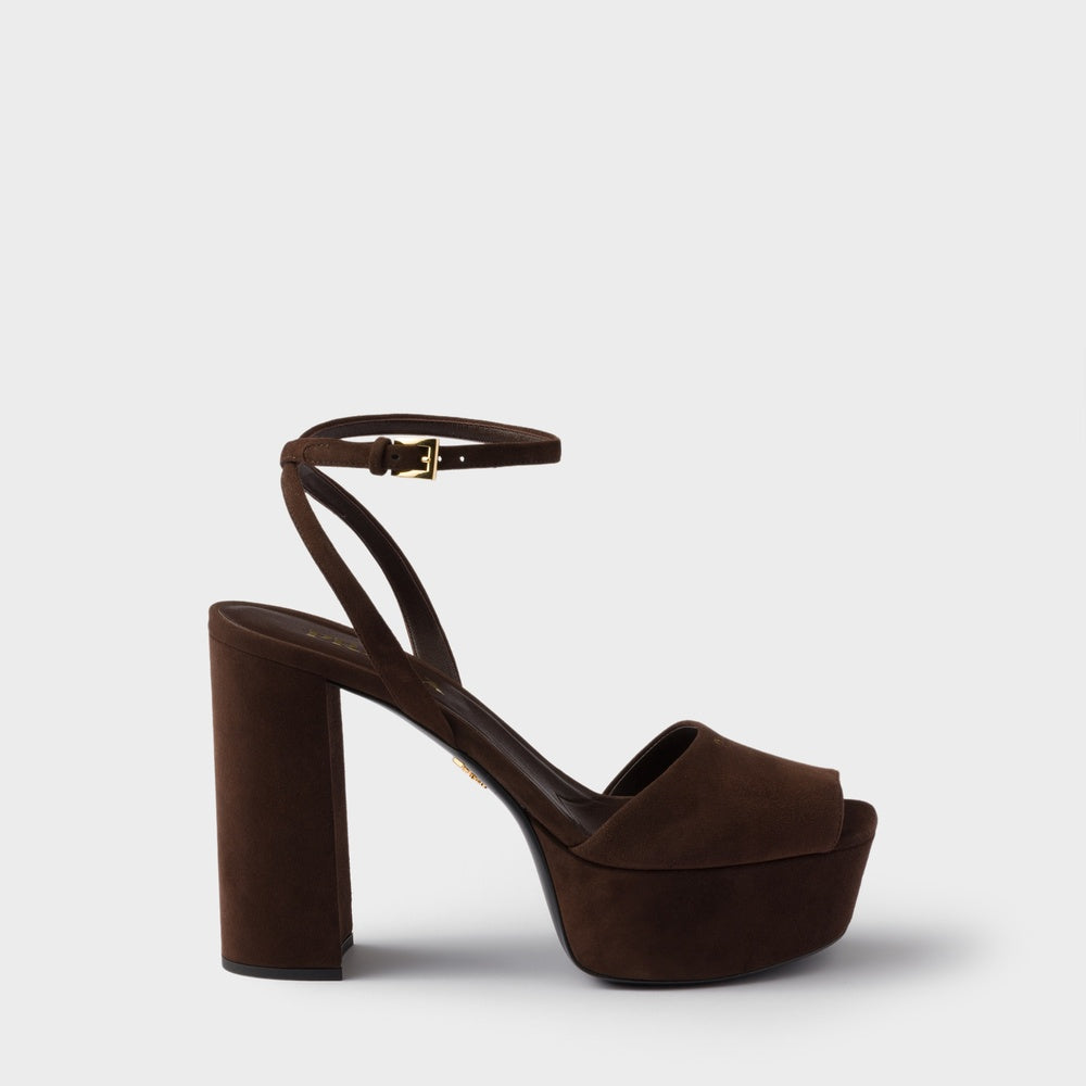 Suede platform sandals