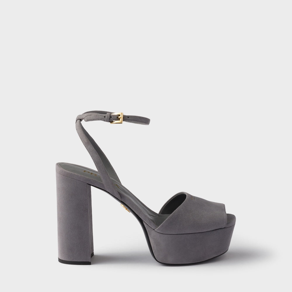 Suede platform sandals