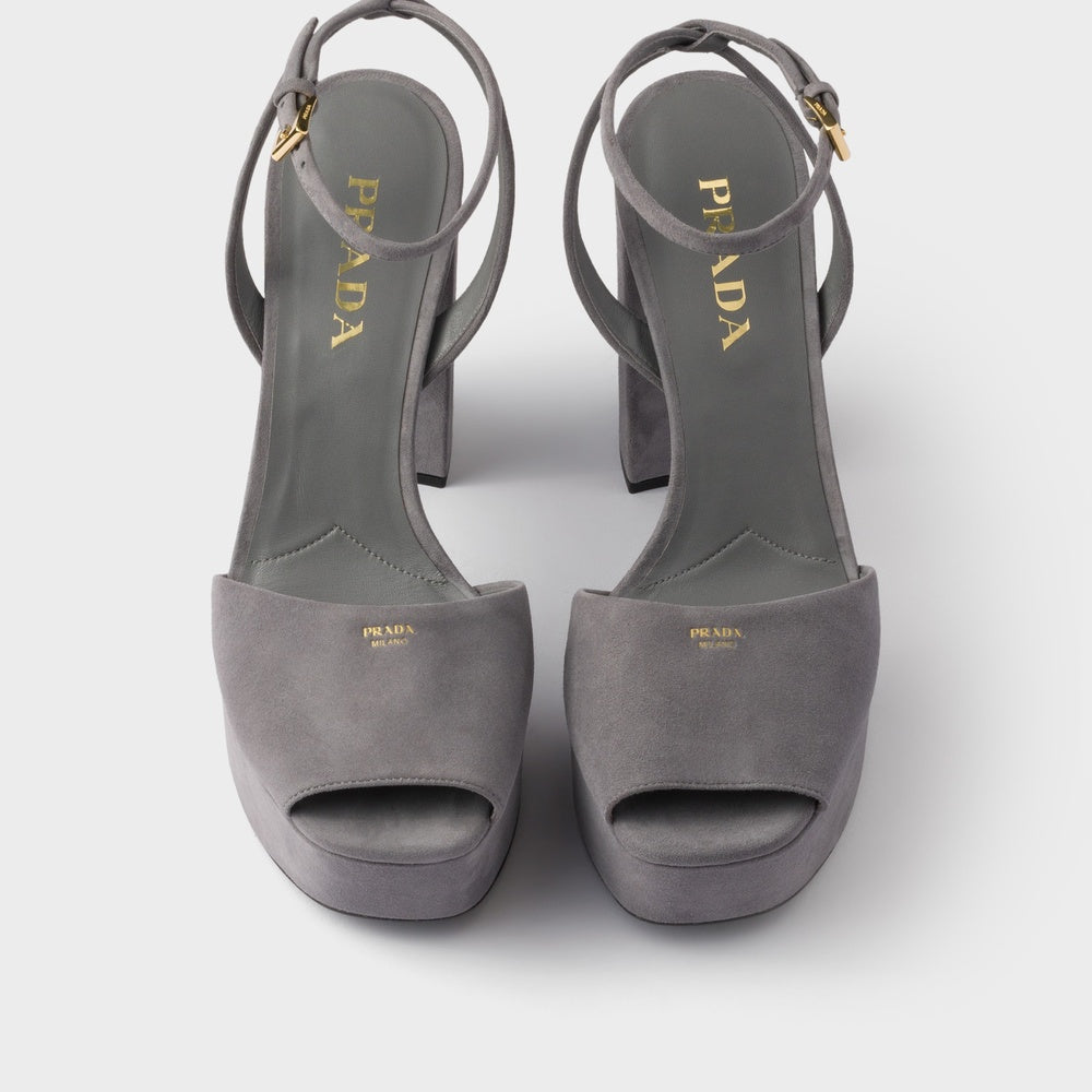 Suede platform sandals