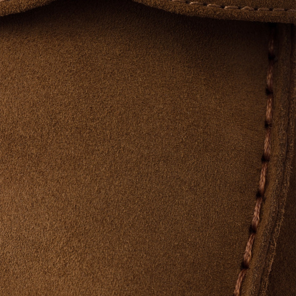 Suede and shearling mules