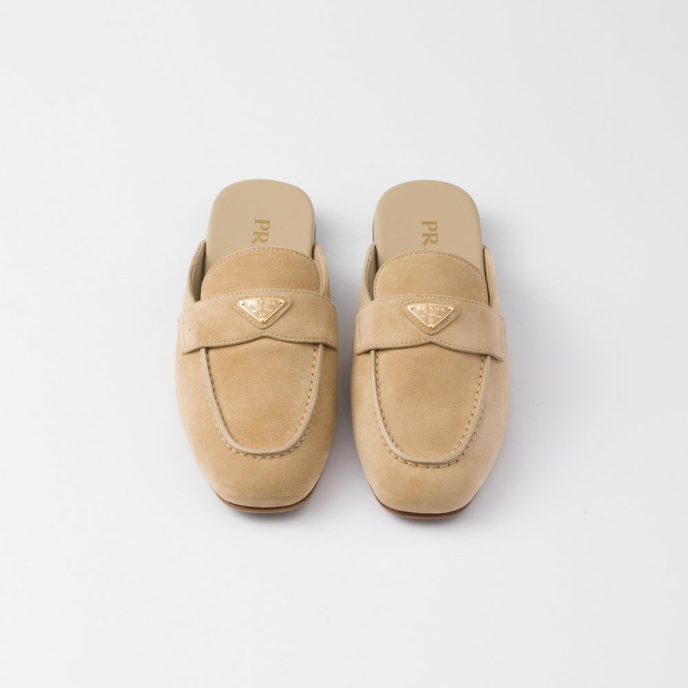 Suede slippers