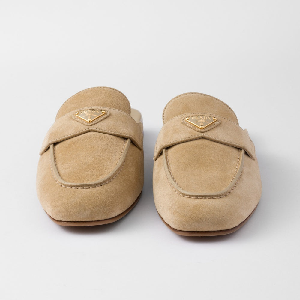 Suede slippers