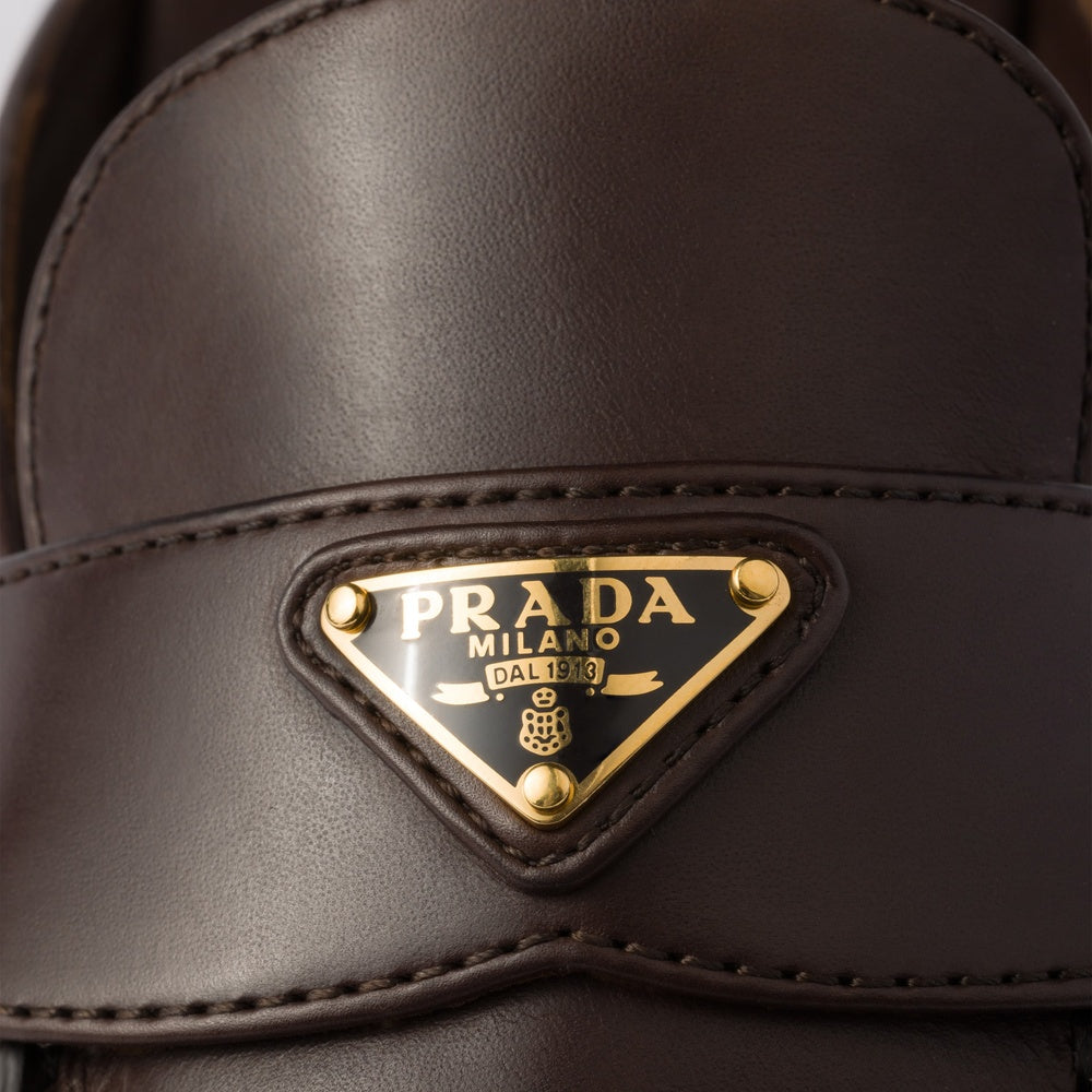 Leather slippers