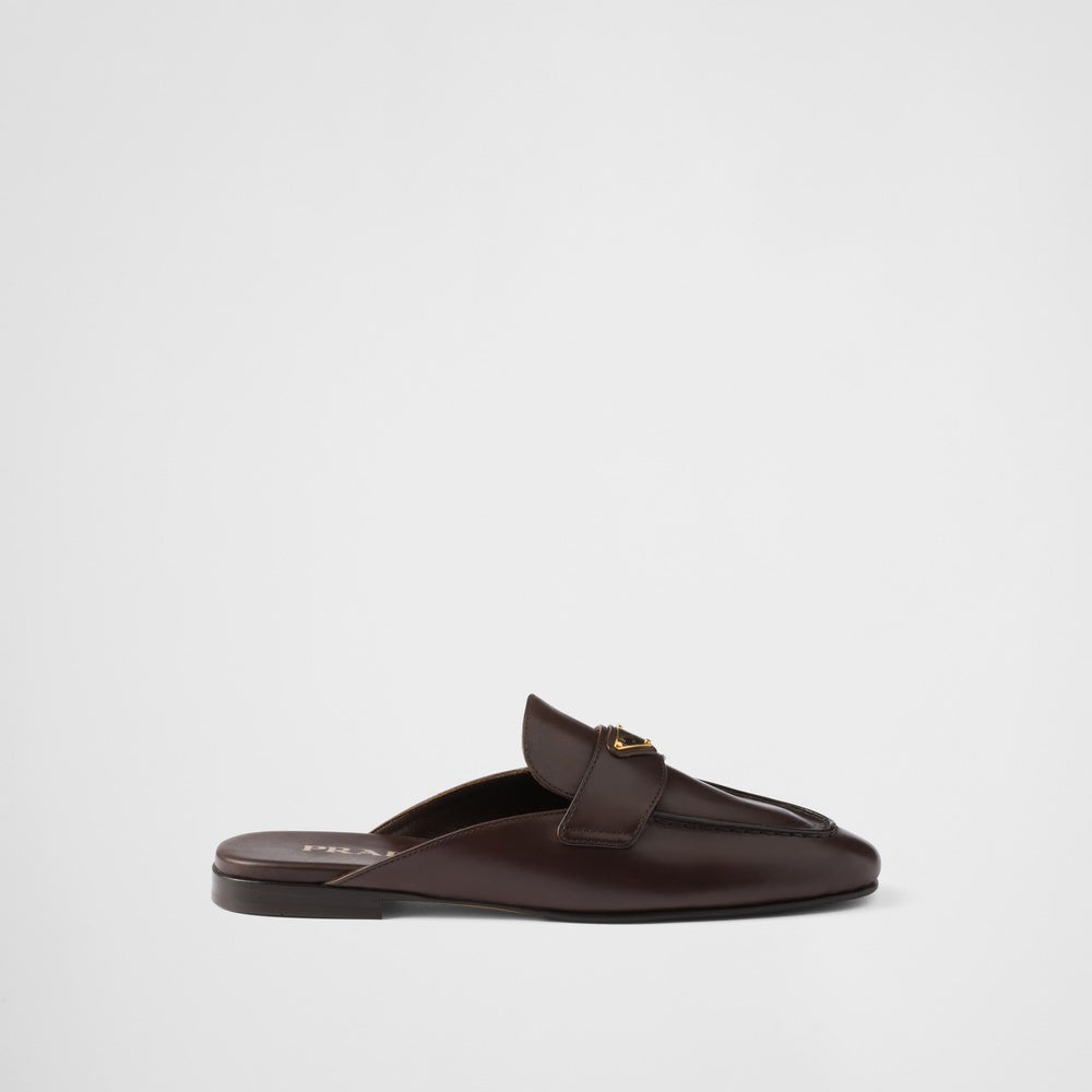 Leather slippers