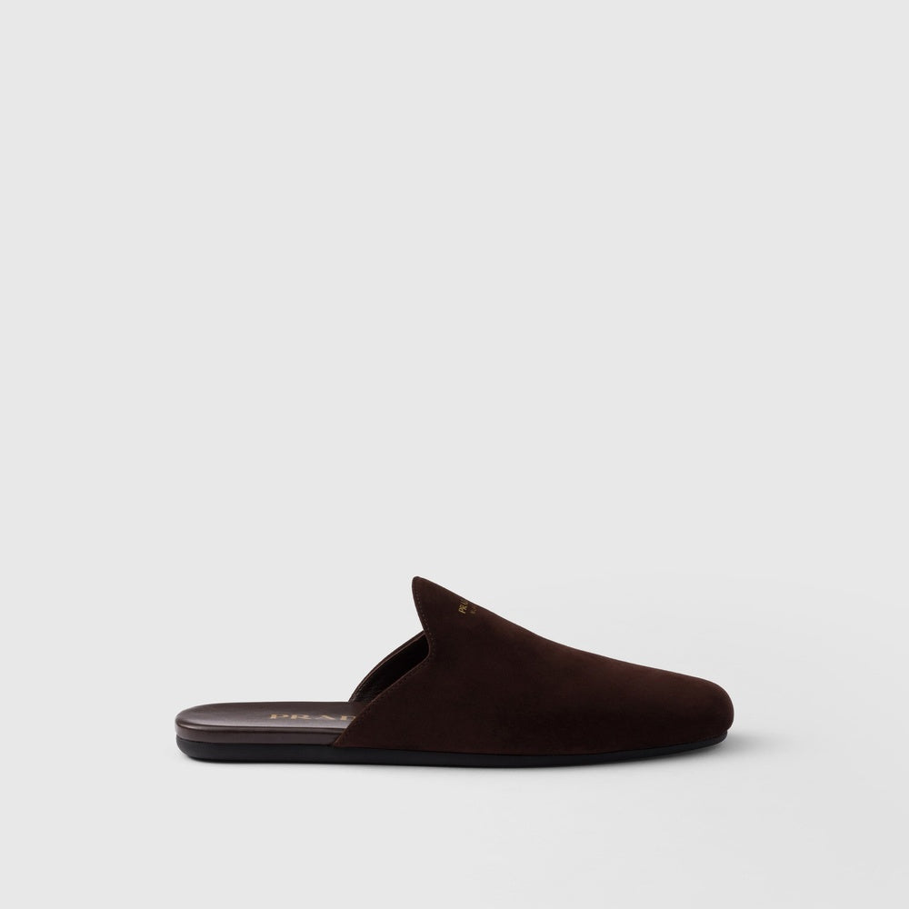 Suede mules