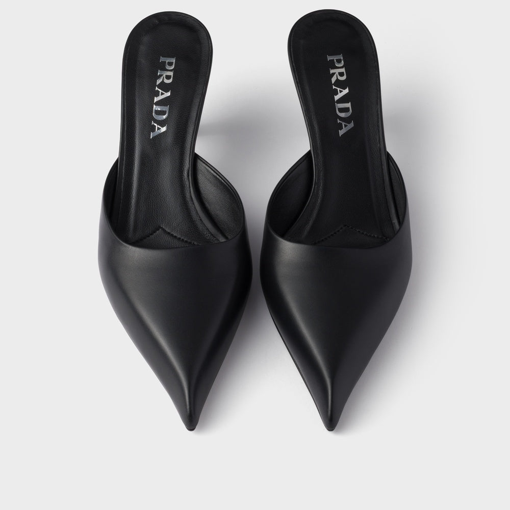 Leather mules