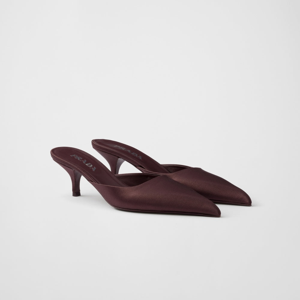 Satin mules
