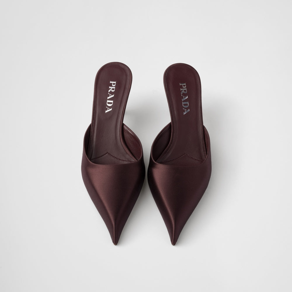 Satin mules