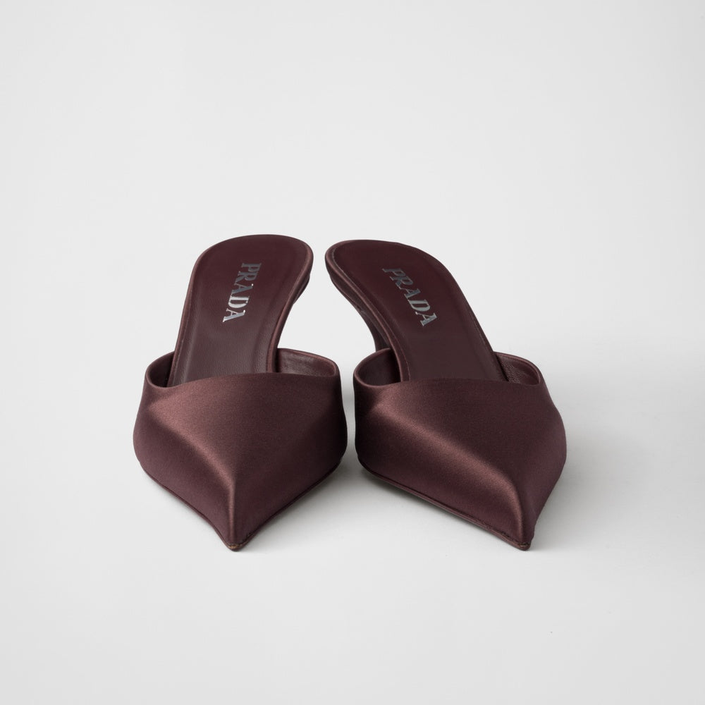 Satin mules