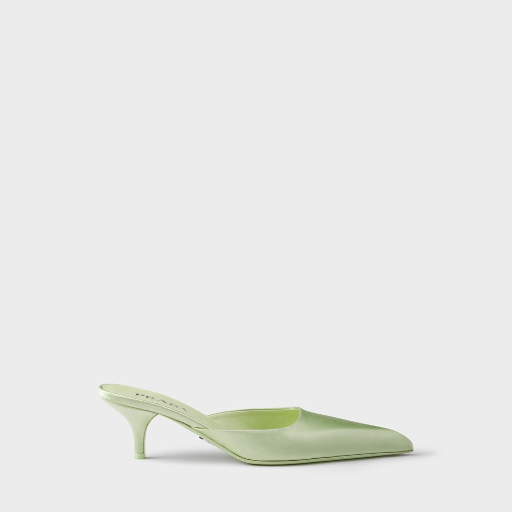 Satin mules