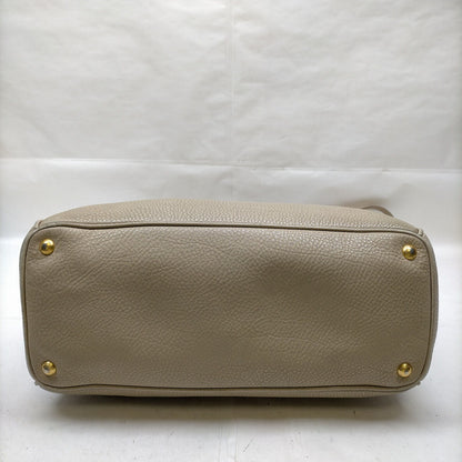 Prada Beige Leather Hand Bag