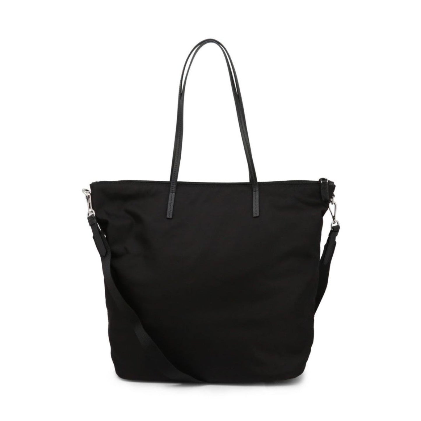 Prada Tessuto Nylon Black Convertible Shopping Tote