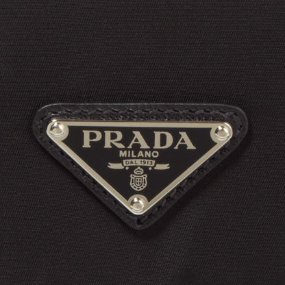 Prada Black Nylon Triangle Logo Messenger Bag