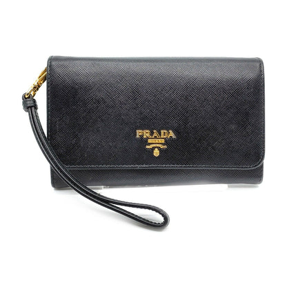 Prada Black Wallet/ Wristlet