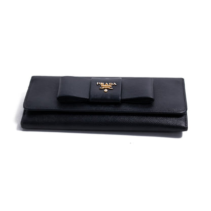 Prada Saffiano Bow Wallet