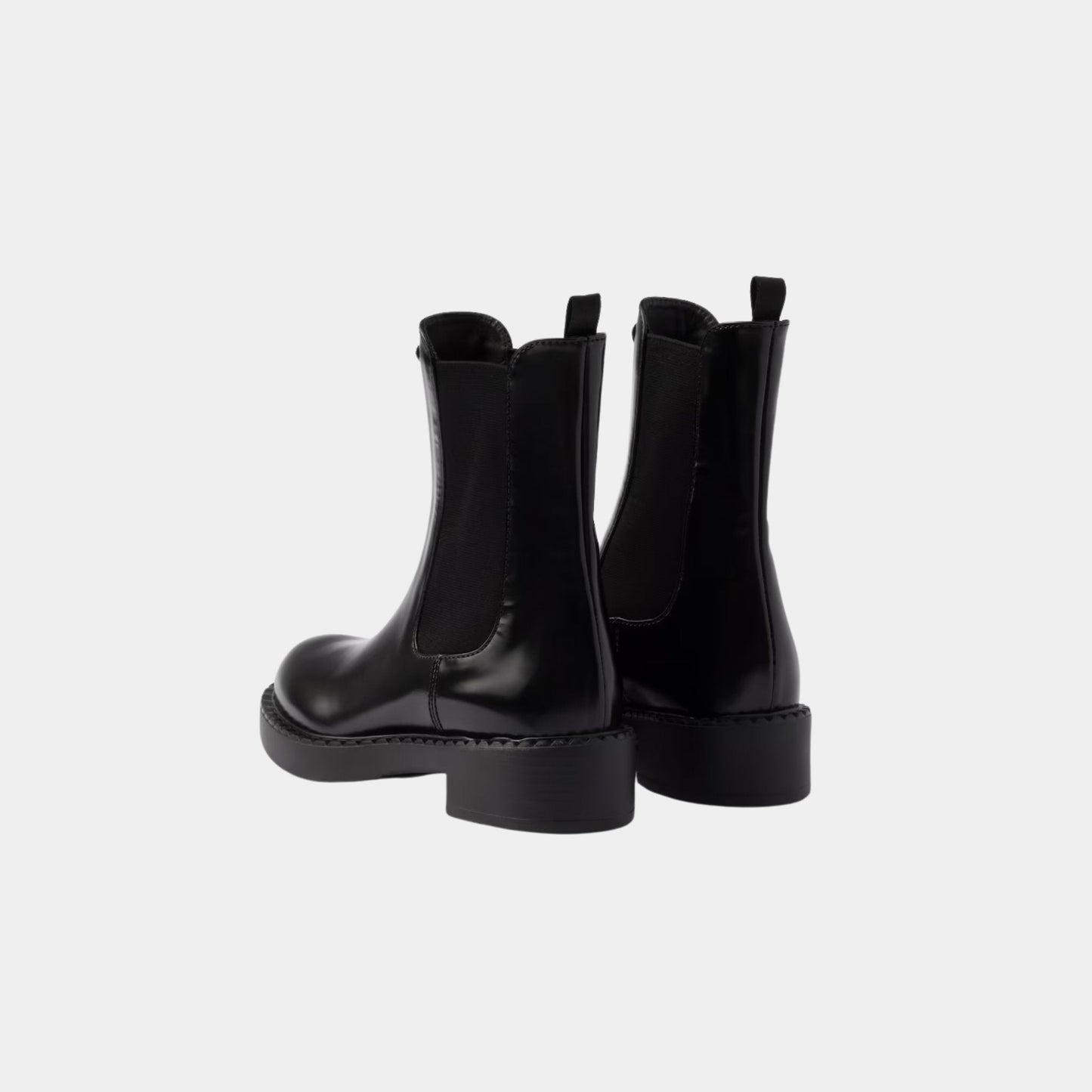 Brushed Leather Chelsea Boots