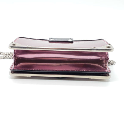 Prada Cahier Metallic Pink Shoulder Rare Bag