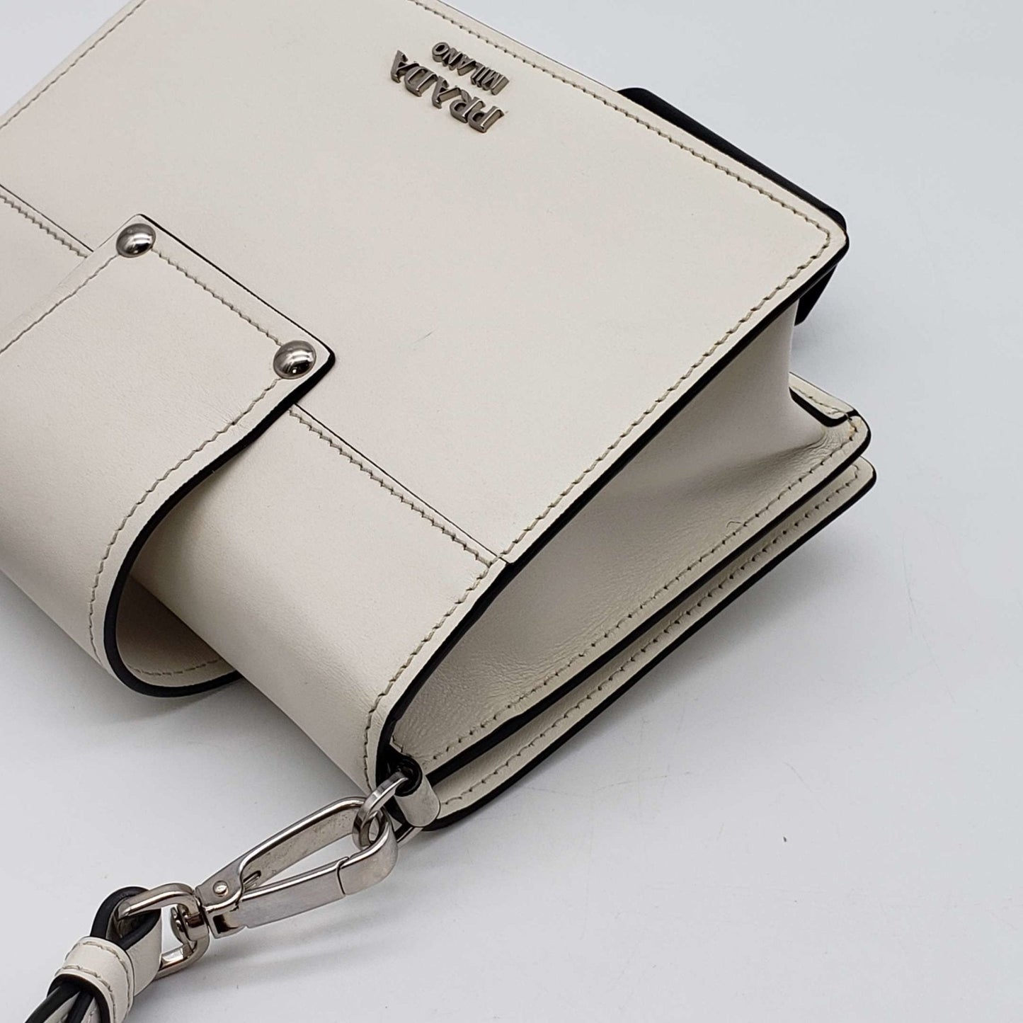 Prada Cahier White Shoulder and Crossbody Bag