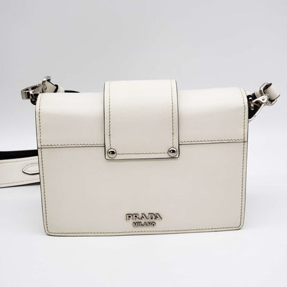 Prada Cahier White Shoulder and Crossbody Bag