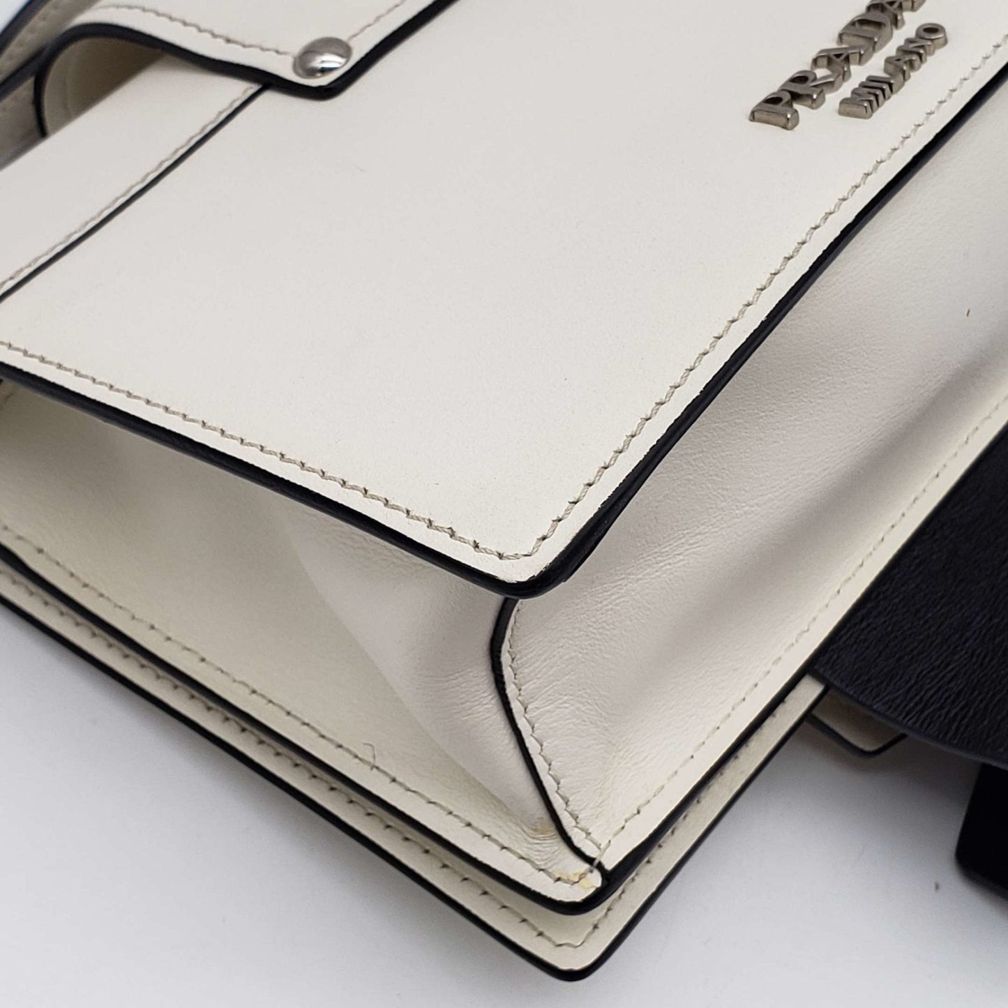 Prada Cahier White Shoulder and Crossbody Bag