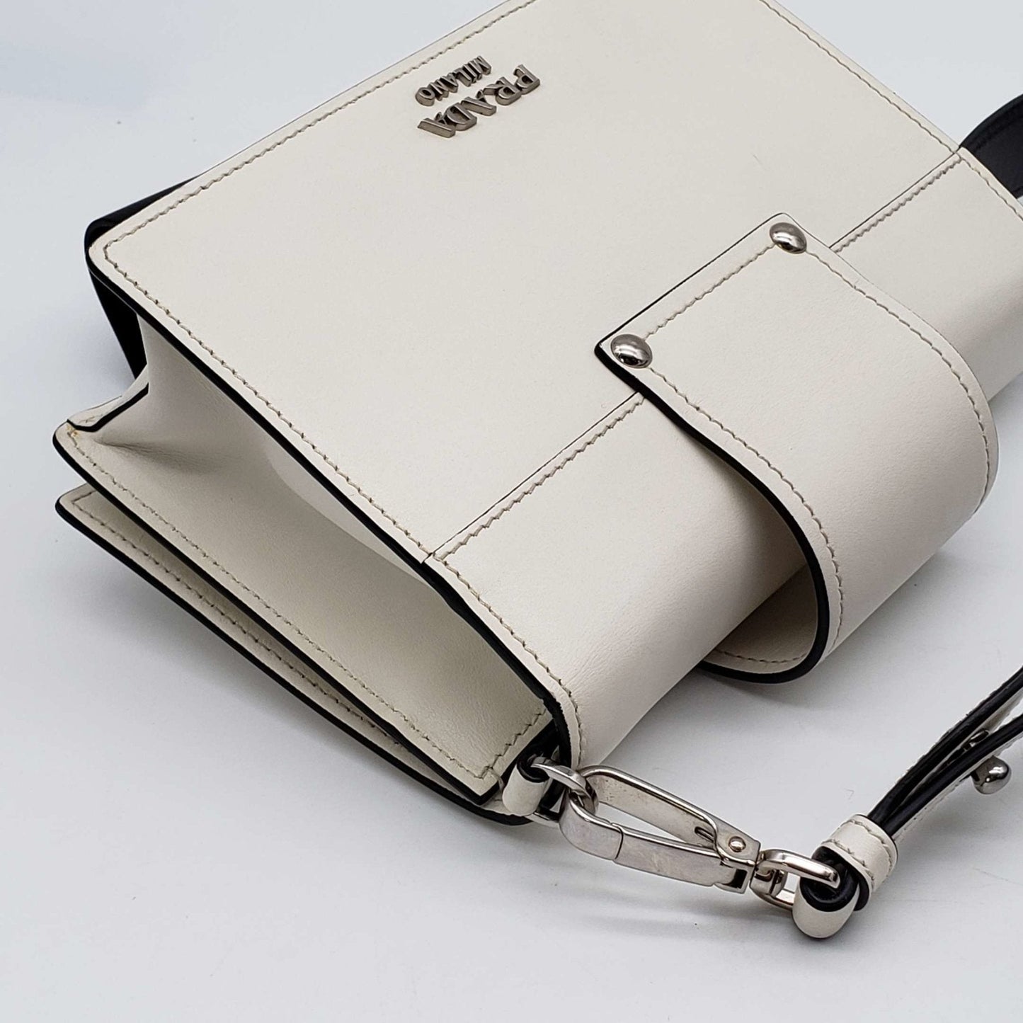 Prada Cahier White Shoulder and Crossbody Bag