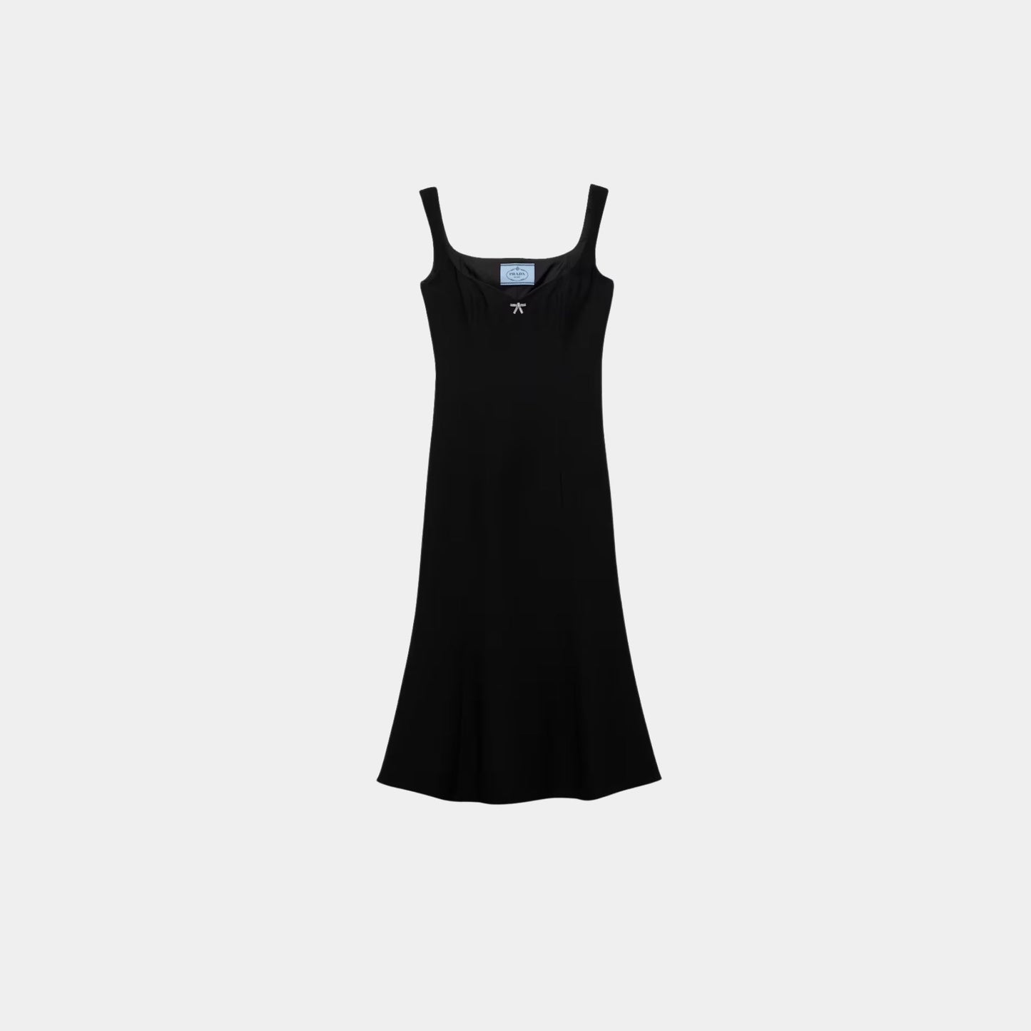 Embroidered Cady Sheath Dress
