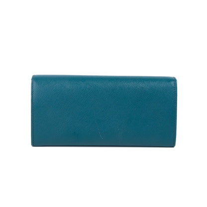 Prada Saffiano Continental Flap Wallet