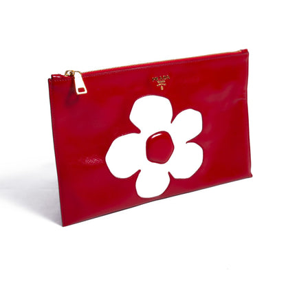 Prada Flower Clutch Bag