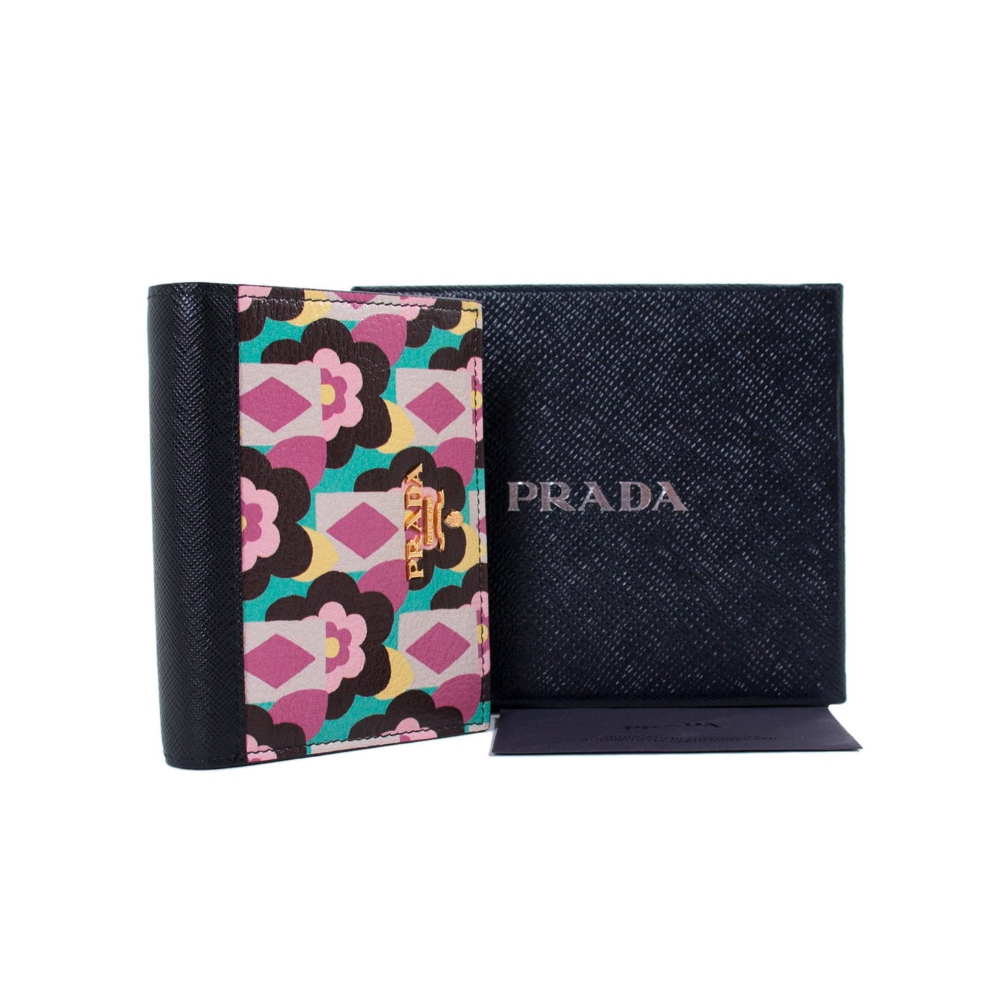 Prada Floral Flap Wallet