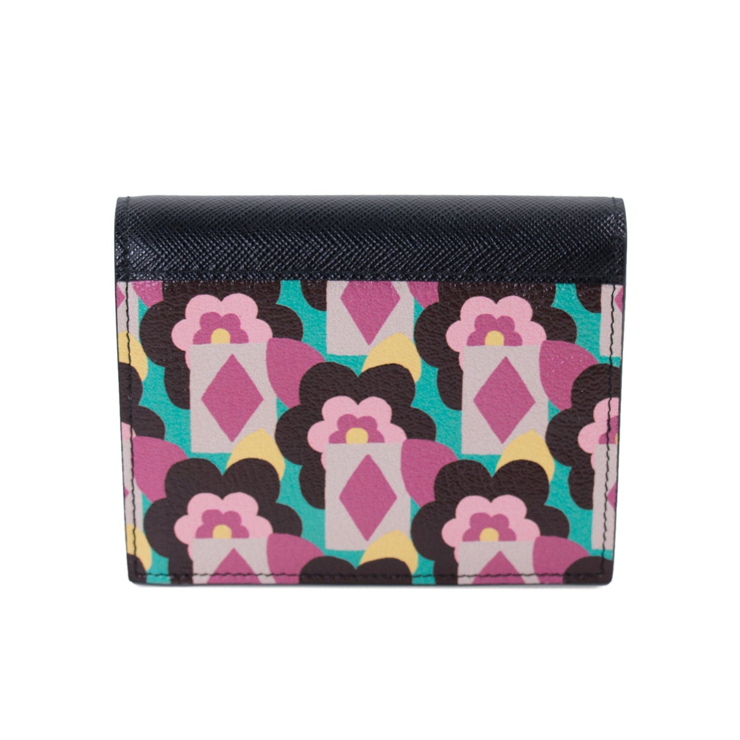 Prada Floral Flap Wallet