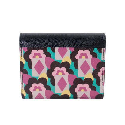 Prada Floral Flap Wallet